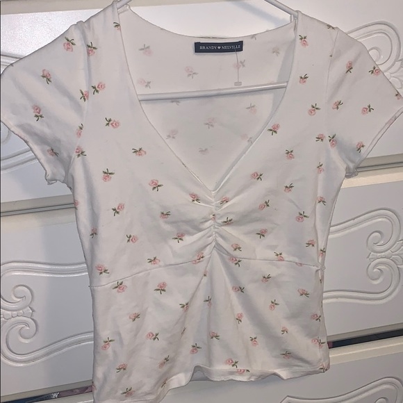 Brandy Melville Tops Baby Pink Rose Gina Top Poshmark